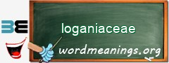 WordMeaning blackboard for loganiaceae